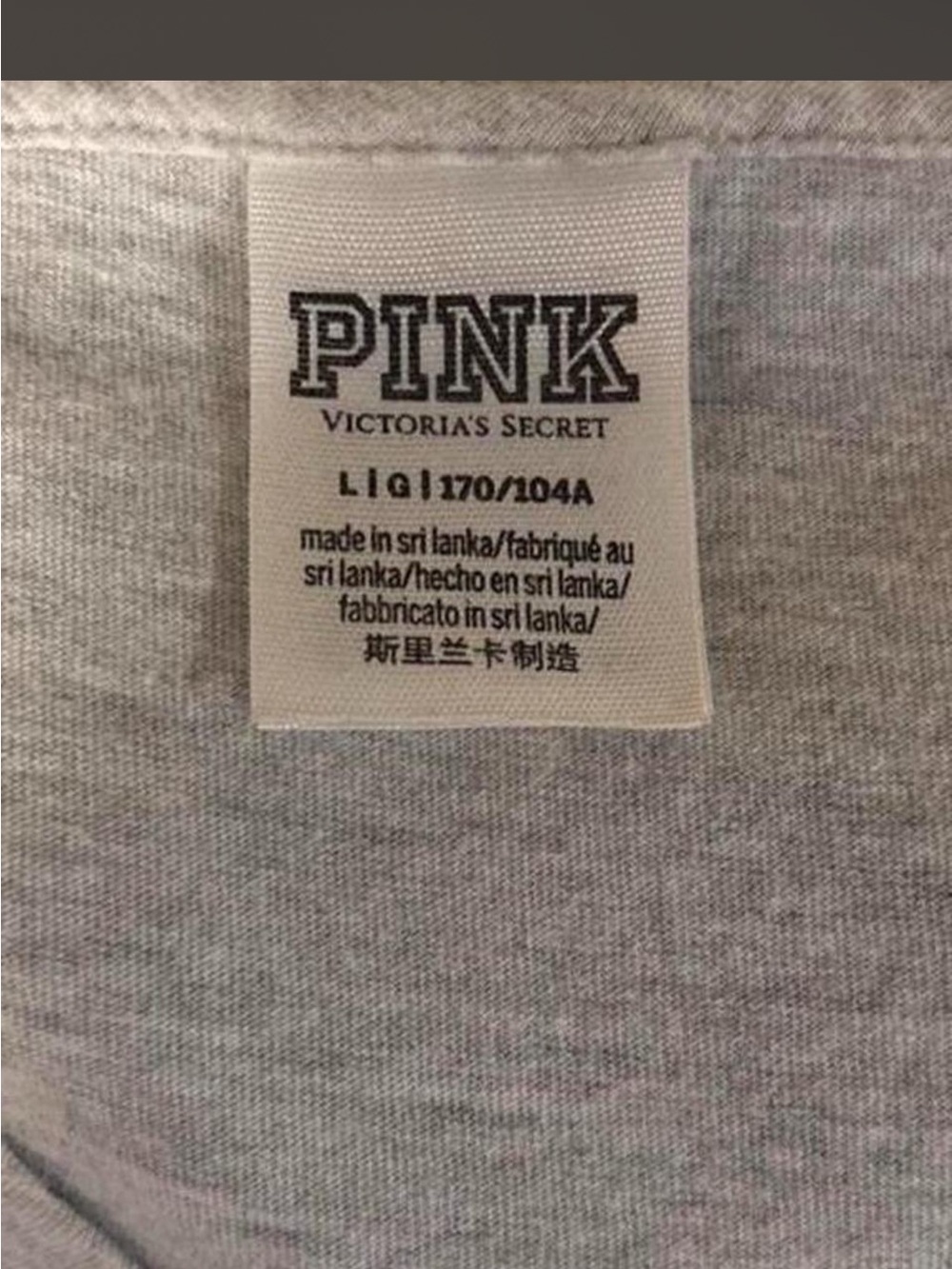 PINK Victoria's Secret Graphic Long Sleeve Top - Picture 4 of 6